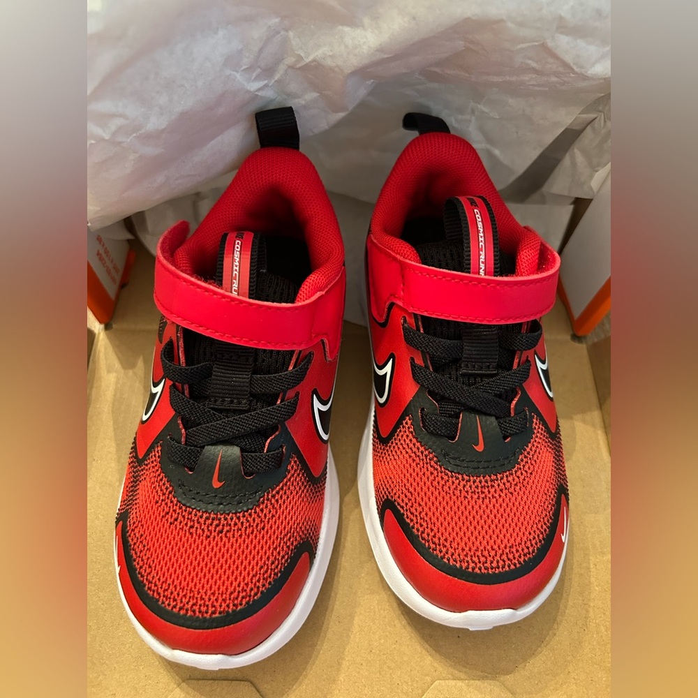 Nike Kids Red and Black Sneakers
